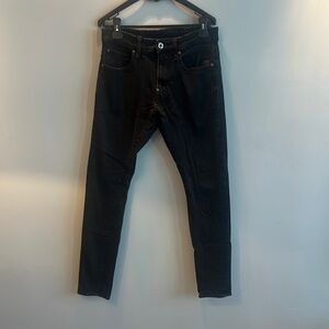 G-Star Mens Revend Skinny Jeans Black Size 32x32
